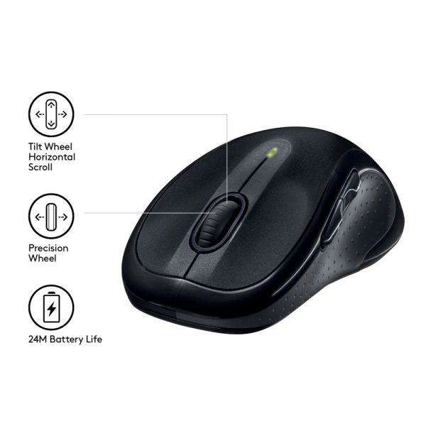 Logitech M510 Draadloze Muis - Zwart - Afbeelding 4