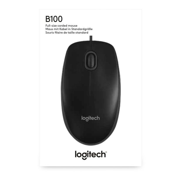 Logitech B100 muis Ambidextrous USB Type-A Optisch 800 DPI - Afbeelding 9