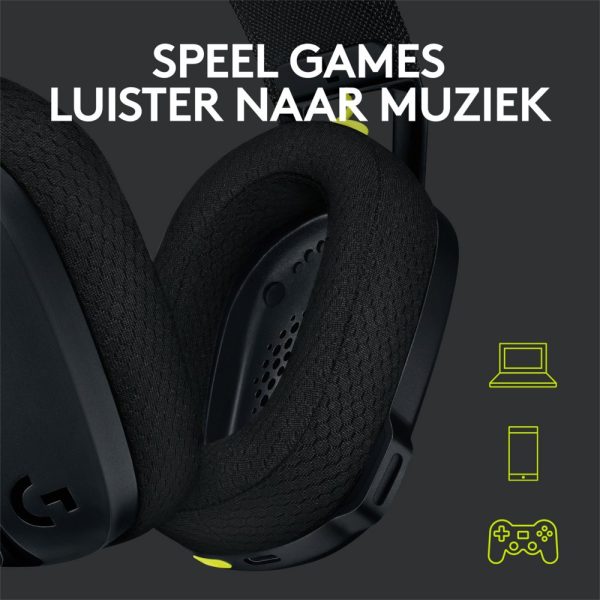 Logitech G G435 Headset Draadloos Hoofdband Gamen Bluetooth Zwart RETURNED - Afbeelding 15