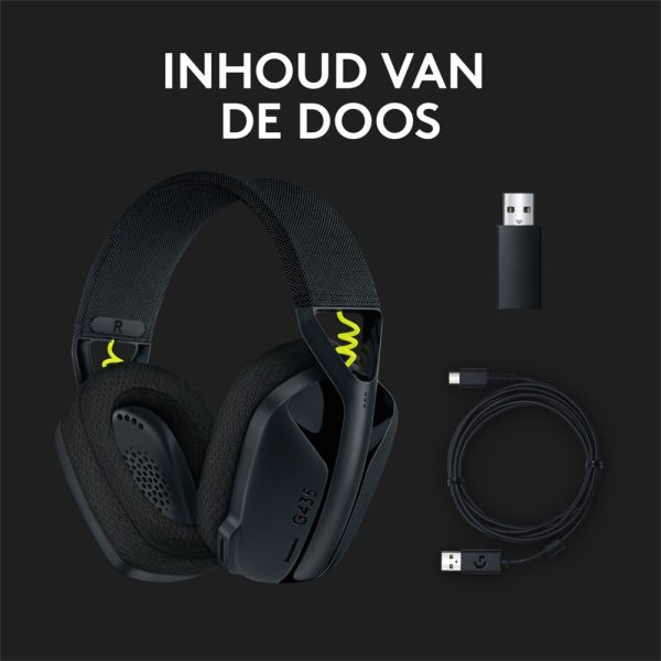 Logitech G G435 Headset Draadloos Hoofdband Gamen Bluetooth Zwart RETURNED - Afbeelding 18