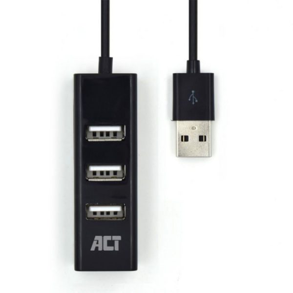 ACT AC6205 interface hub USB 2.0 480 Mbit/s Zwart - Afbeelding 5