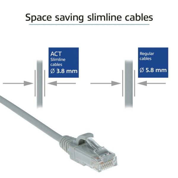 ACT DC9001 netwerkkabel Grijs 1 m Cat6 U/UTP (UTP) - Afbeelding 4