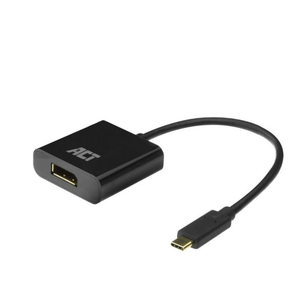 ACT AC7320 video kabel adapter 0,15 m USB Type-C DisplayPort Zwart - Afbeelding 4