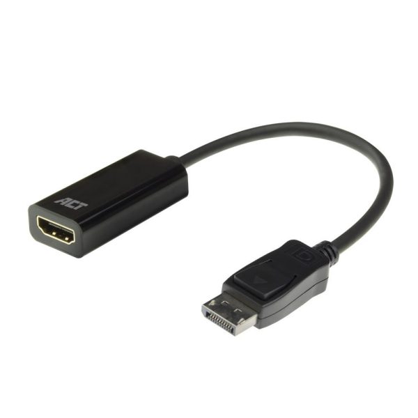 ACT DisplayPort naar HDMI female adapter, 4K, Zip Bag - Afbeelding 3