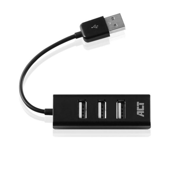 ACT AC6205 interface hub USB 2.0 480 Mbit/s Zwart - Afbeelding 6