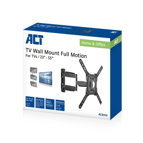 ACT AC8354 tv-bevestiging 139,7 cm (55") Zwart - Afbeelding 8