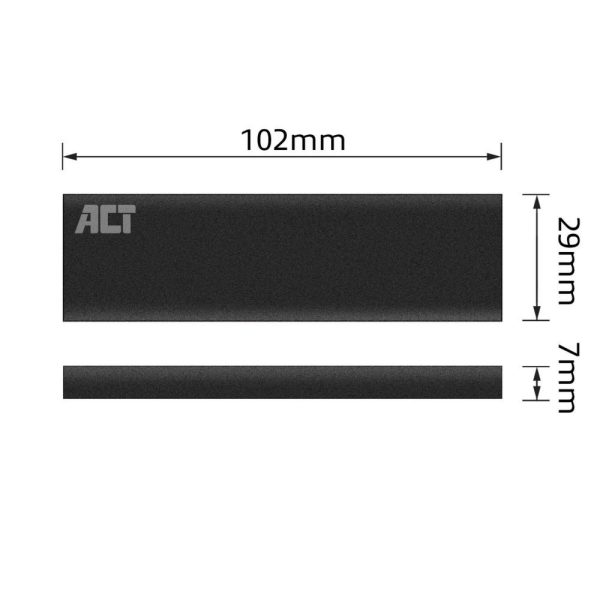 ACT AC1605 behuizing voor opslagstations SDD-behuizing Zwart M.2 - Afbeelding 6