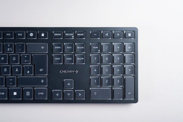 CHERRY KW 9100 SLIM toetsenbord RF-draadloos + Bluetooth QWERTY Engels Zwart - Afbeelding 9