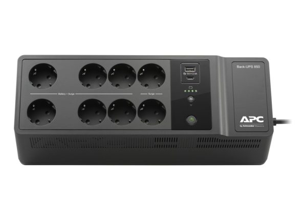 APC Back-UPS BE850G2-GR - Noodstroomvoeding 8x stopcontact, 850VA, 2 USB opladers, 1 USB datapoort - Afbeelding 3