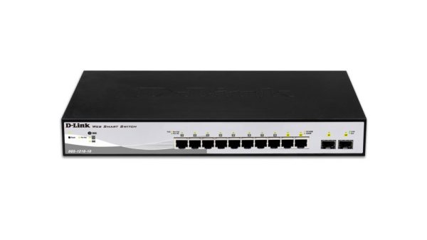 D-Link DGS-1210-10 netwerk-switch Managed L2 Gigabit Ethernet (10/100/1000) 1U Zwart, Grijs - Afbeelding 2