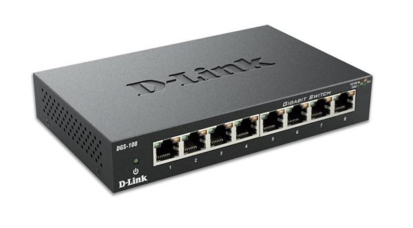 D-Link DGS-108 netwerk-switch Unmanaged Zwart - Afbeelding 2