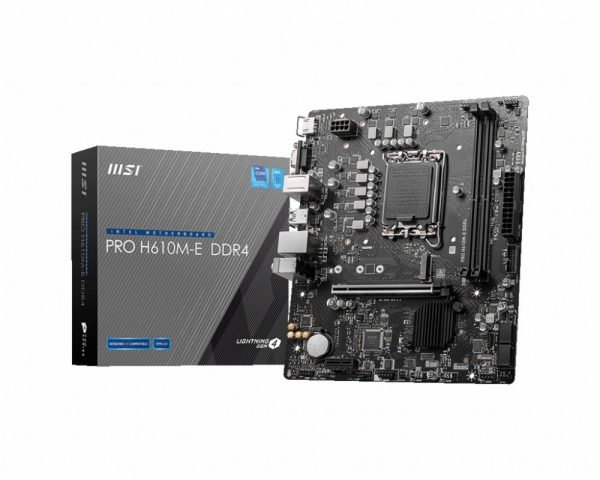 MSI PRO H610M-E DDR4 moederbord Intel H610 LGA 1700 micro ATX - Afbeelding 2