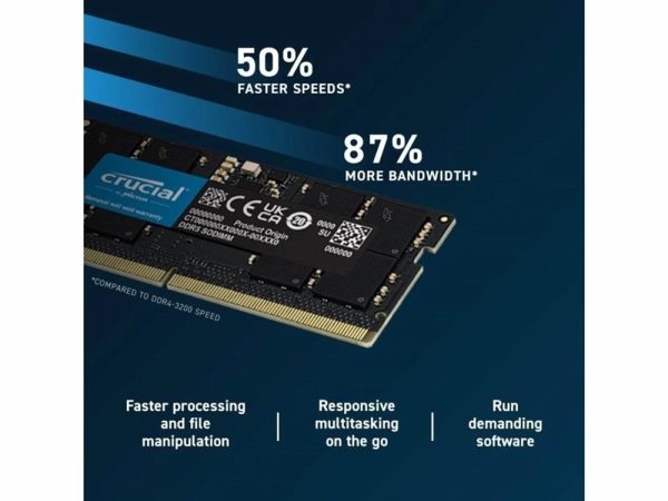 Crucial 1x16GB DDR5 5600MHz CL46 SODIMM - Afbeelding 5