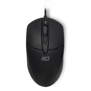 ACT AC5005 | Ambidextrous Bedrade Muis | USB-A | 1000 DPI | Zwart