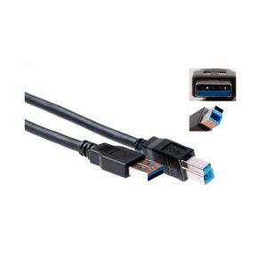 ACT SB3019 USB-kabel 2 m USB 3.2 Gen 1 (3.1 Gen 1) USB A USB B Zwart