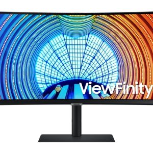 Samsung LS34A650UBUXEN 34" | 3440x1440 UWQHD VA | 100Hz | 1000R Curved | HDR10 | USB-C | Monitor | Open Box