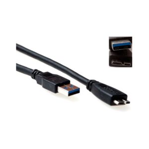 ACT SB3028 USB-kabel 0,5 m USB 3.2 Gen 1 (3.1 Gen 1) USB A Micro-USB B Zwart