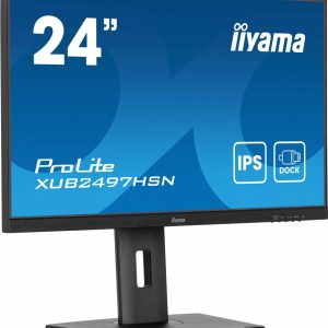 Iiyama ProLite XUB2497HSN-B2 23,8'' | 1920x1080 IPS | 100Hz | USB-C Dock | LAN | Full HD Monitor