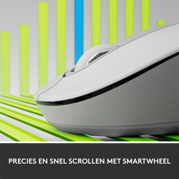 Logitech Signature M650 | Draadloze Muis | Rechtshandig | RF + Bluetooth | 2000 DPI | Wit - Afbeelding 8