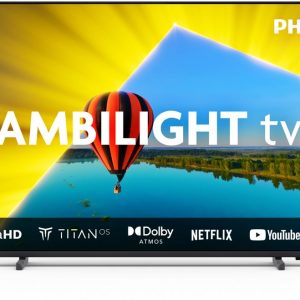 Philips 43PUS8079/12 TV | 43'' UltraHD 4K | Wifi | Ambilight SmartTV | Titan OS | HDR10 | 60Hz | Zwart