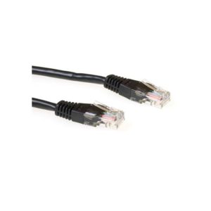 ACT Zwarte 20 meter UTP CAT6 patchkabel met RJ45 connectoren