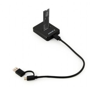 Gembird DD-U3M2 | M.2 SATA & NVMe SSD Docking Station | USB 3.2 Gen 1 Type-C