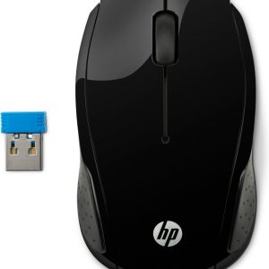 HP 200 | Ambidextrous Draadloze Muis | RF-Draadloos | 1000 DPI | Zwart