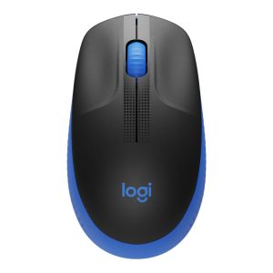 Logitech M190 | Ambidextrous Draadloze Muis | RF-Draadloos | 1000 DPI | Zwart/Blauw