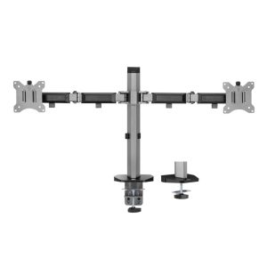 ACT AC8336 | Verstelbare Monitor-bureaubeugel | Tot 32" | Max 9kg | VESA 100x100 | 2 Monitoren