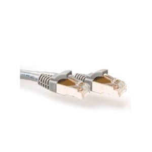 ACT FB3001 netwerkkabel Grijs 1 m Cat6a S/FTP (S-STP)