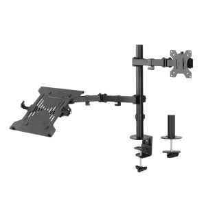 ACT AC8305 | Notebookstandaard tot 15.6" & Monitorarm tot 32" | Zwart
