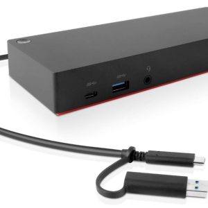 Lenovo 40AF0135EU notebook dock & poortreplicator Bedraad Zwart