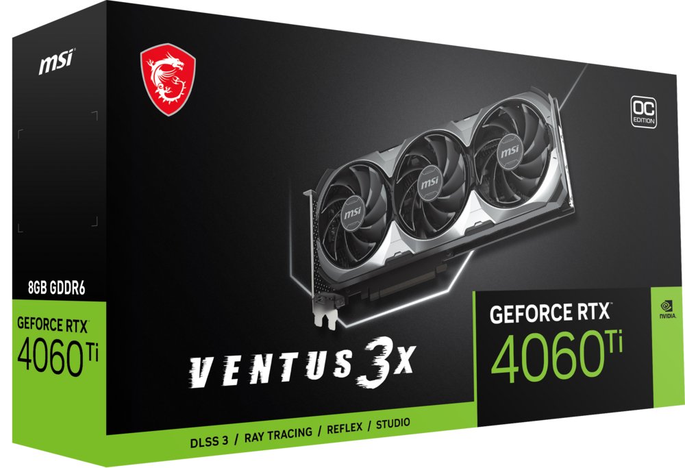 MSI GeForce RTX 4060 Ti VENTUS 3X OC | 8GB GDDR6 VRAM | Videokaart | GPU | Nvidia - Afbeelding 10