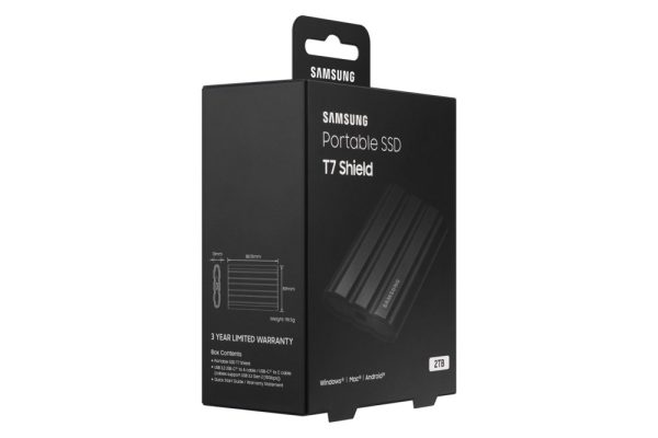 Samsung T7 Shield 2TB Portable SSD - 1.050MB/s Zwart - Afbeelding 10