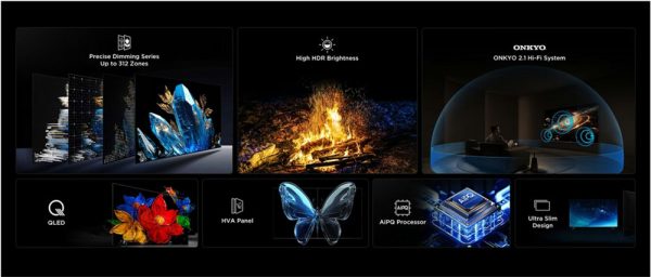 TCL 50C6KS | 50'' Ultra HD 4K | Mini LED Smart TV | Wifi | Google TV | Dolby Vision | 60Hz (2025) - Afbeelding 4