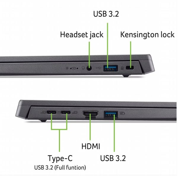 Acer Aspire Go 15 | 15,3 WUXGA IPS | Intel Core i7-1355U | 16GB DDR5 | 1TB SSD | W11 Professional - Afbeelding 10