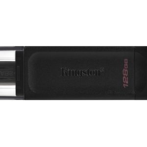 Kingston DataTraveler 70 | 128GB USB-C 3.2 Flash Drive | Zwart