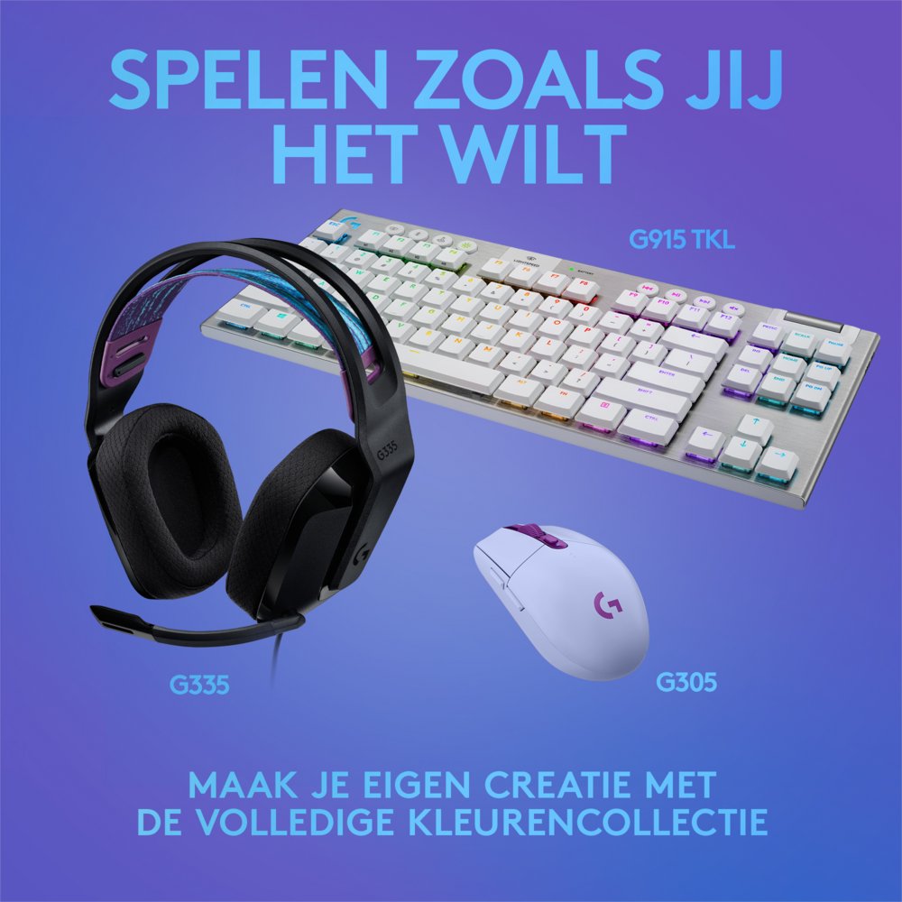 Logitech G335 | On-Ear Gaming Headset 3,5mm Connector | Zwart - Afbeelding 10