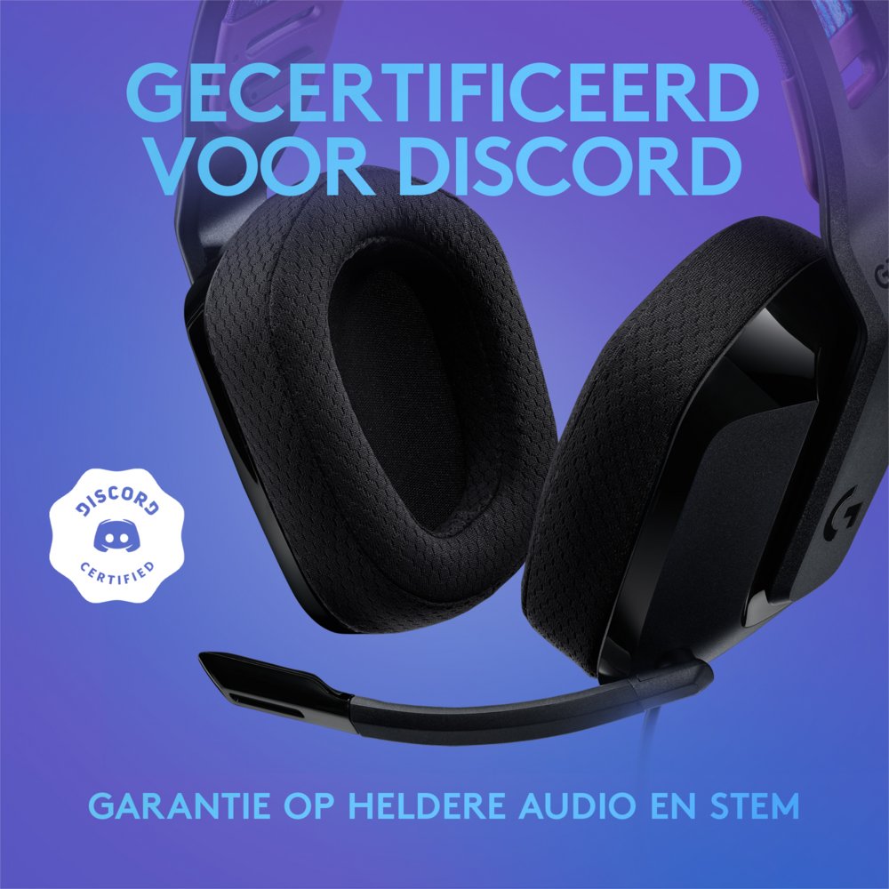Logitech G335 | On-Ear Gaming Headset 3,5mm Connector | Zwart - Afbeelding 11