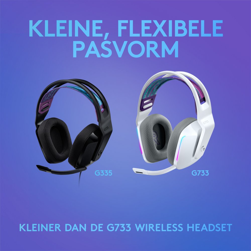Logitech G335 | On-Ear Gaming Headset 3,5mm Connector | Zwart - Afbeelding 13