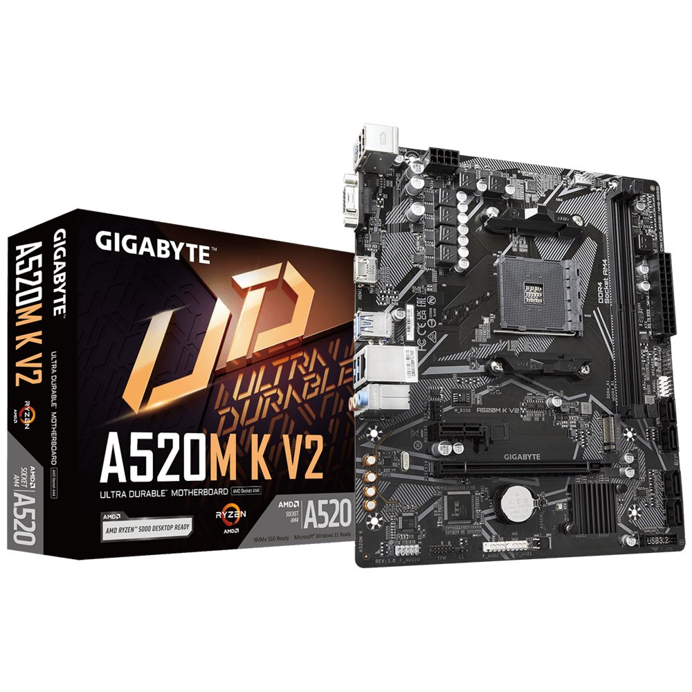 Gigabyte A520M-K V2 | Socket AM4 | AMD A520 | 2xDDR4 | Micro-ATX | Moederbord | Open Box - Afbeelding 8