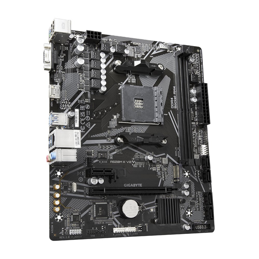 Gigabyte A520M-K V2 | Socket AM4 | AMD A520 | 2xDDR4 | Micro-ATX | Moederbord | Open Box - Afbeelding 6